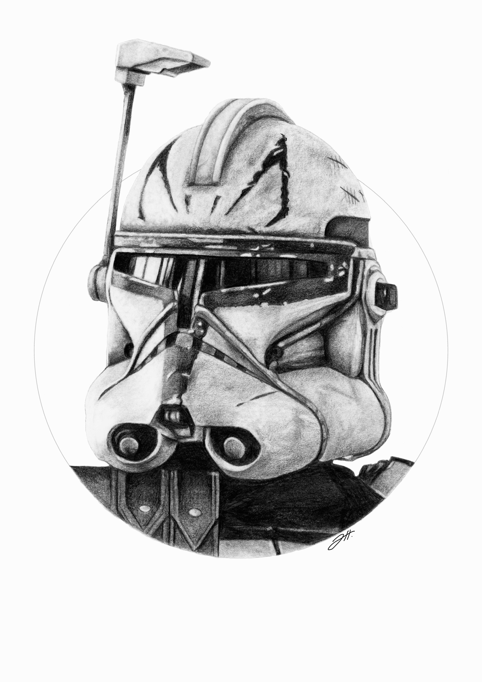 Captain Rex Portrait Art Print