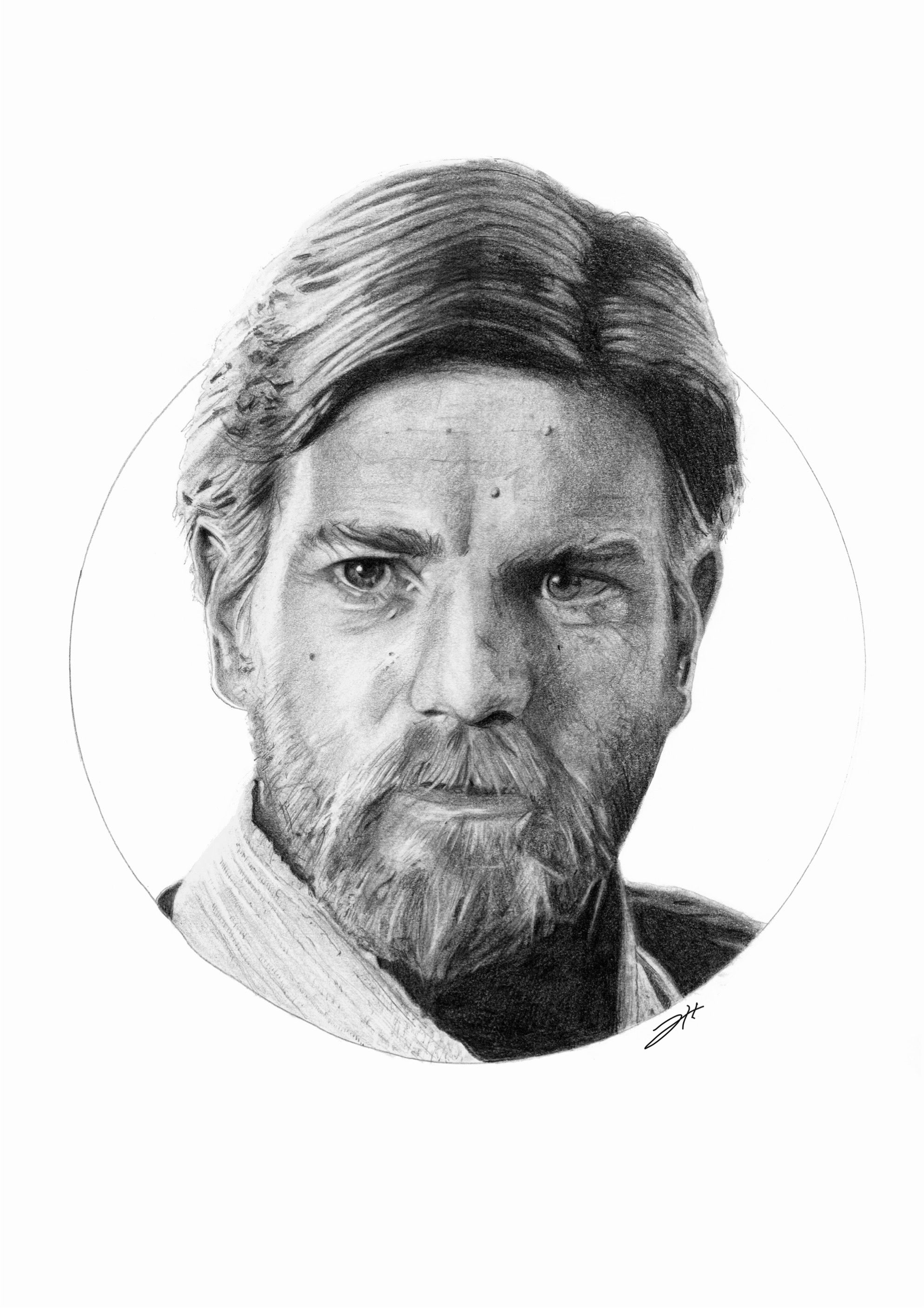 Obi-Wan Kenobi Portrait Art Print