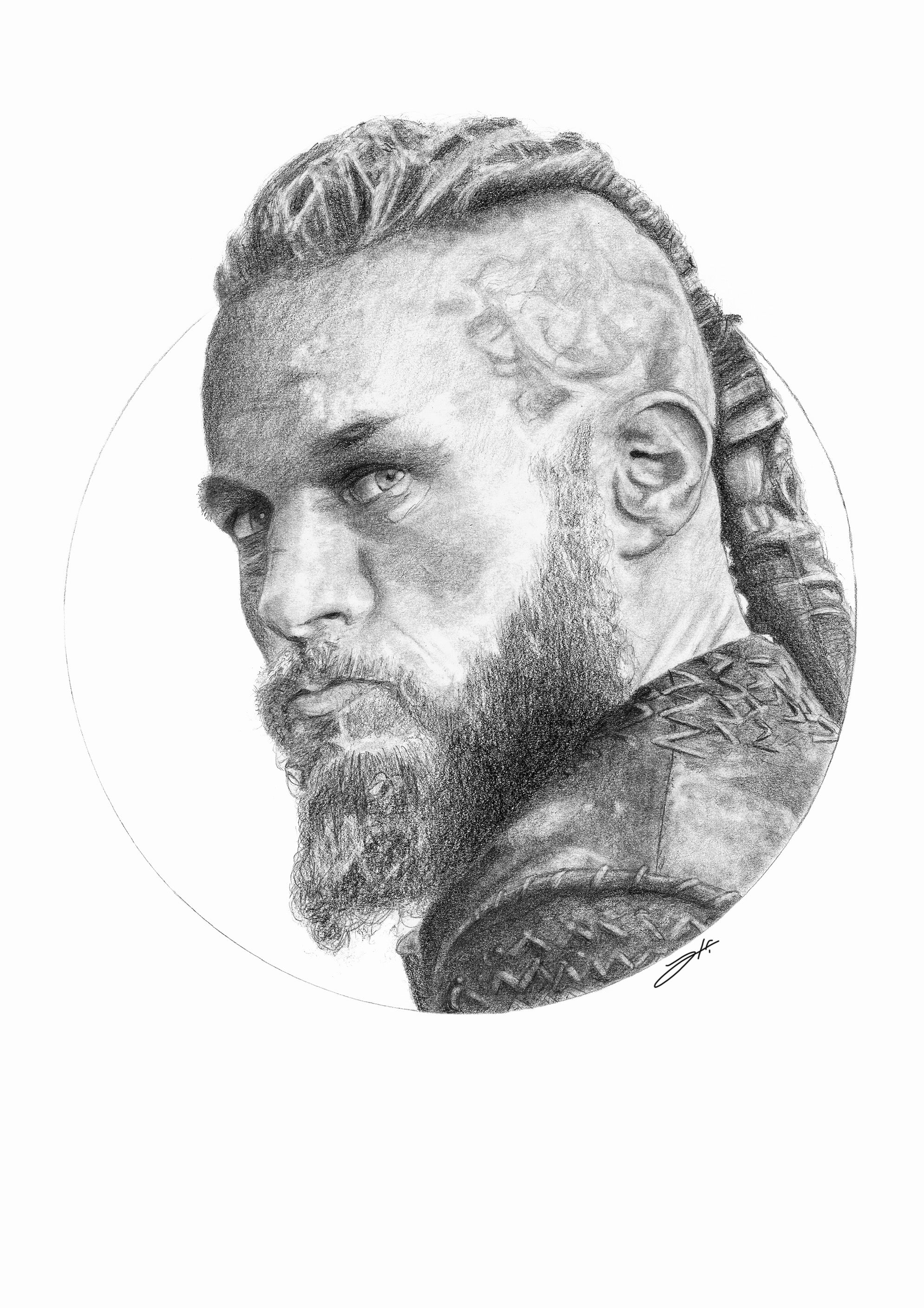 Ragnar Portrait Art Print