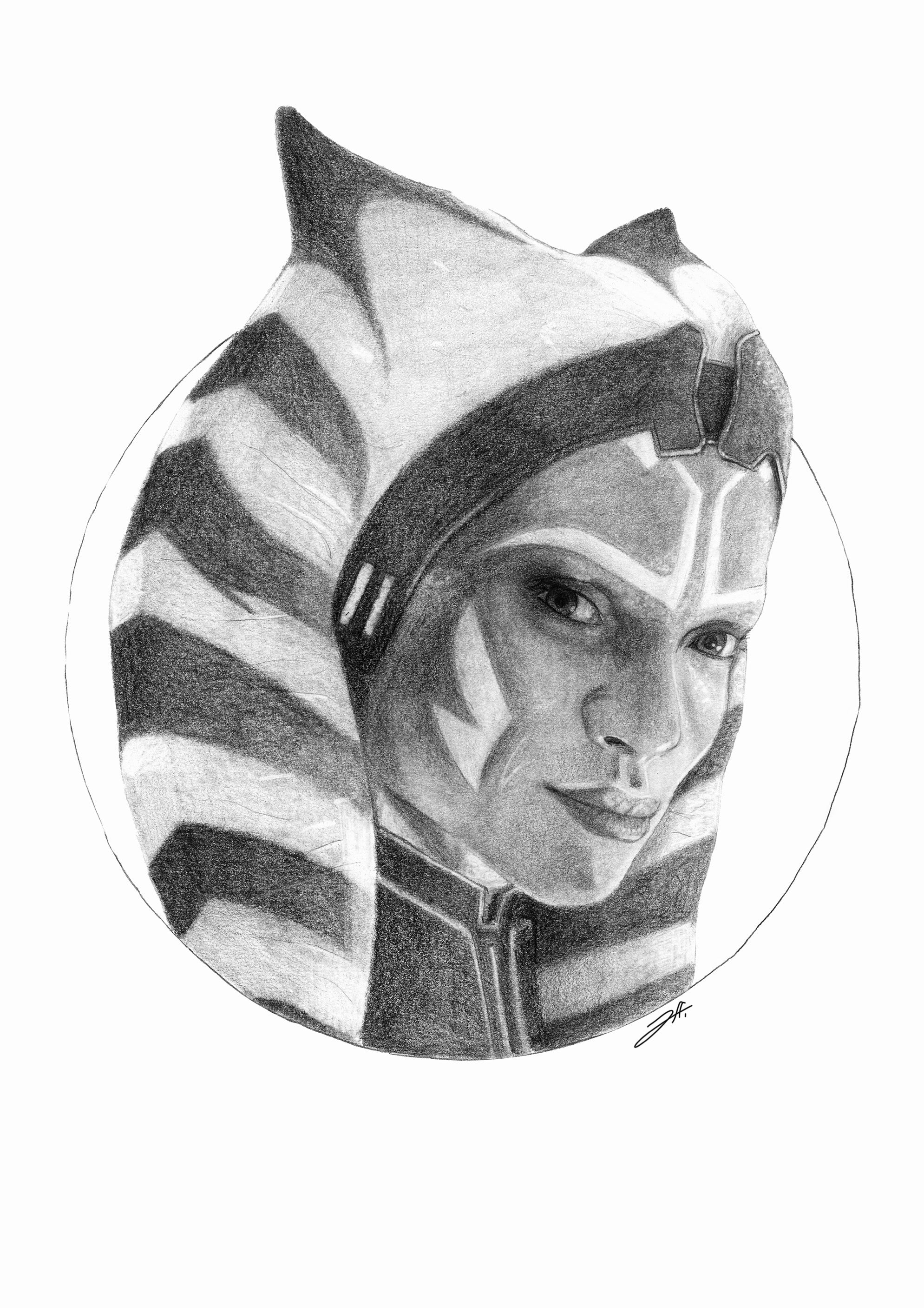 Ahsoka Tano Portrait Art Print