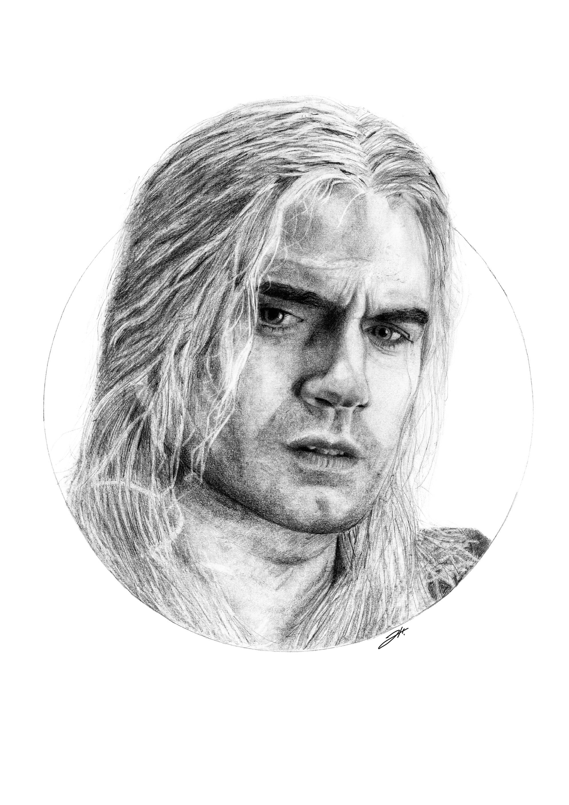 The Witcher Portrait Art Print